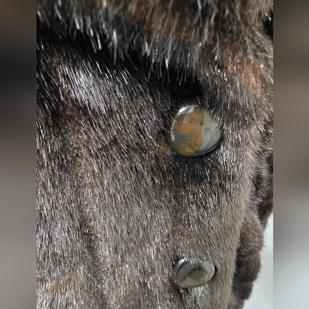 Chic Double-Breasted Brown Teddy Jacket - image 2